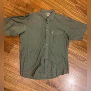 Browning Men's olive Short Sleeve Shirt size L